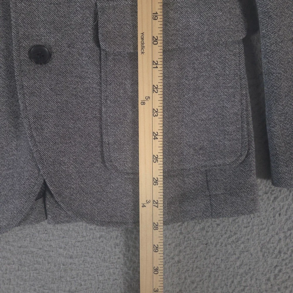 Goodfellow & Co Blazer Mens S Gray Cotton Blend Textured Surgeons Cuff Jacket